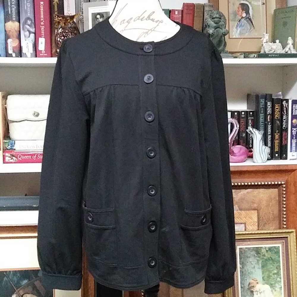 Charter Club Button Front Jacket Size XL